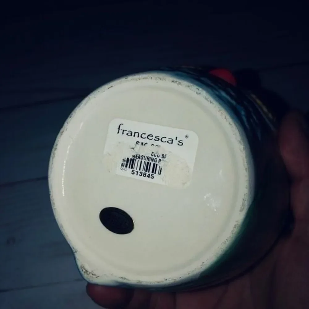 Francesca ceramic measuring cups hand painted